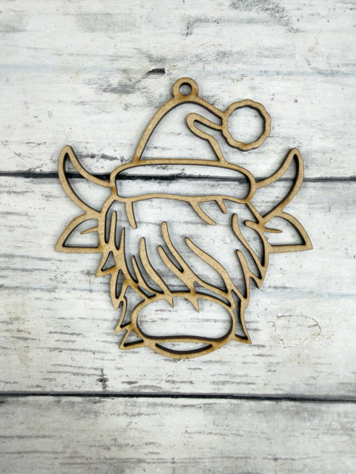 Hollow Highland Cow Ornament DIY