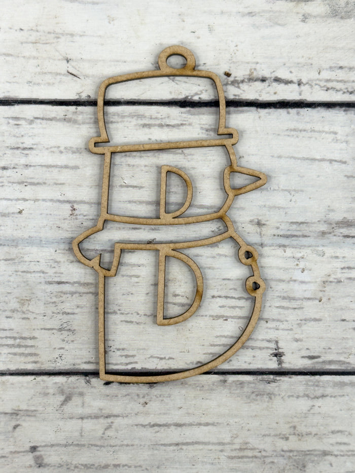 Hollow Letter B Ornament DIY