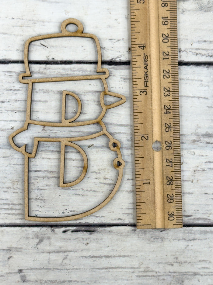 Hollow Letter B Ornament DIY