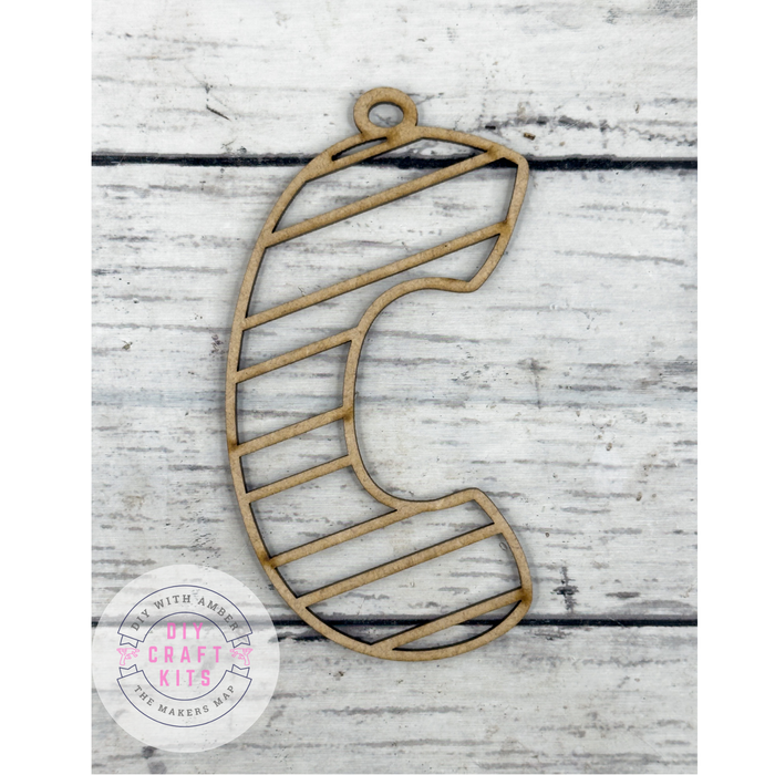 Hollow Letter C Ornament DIY