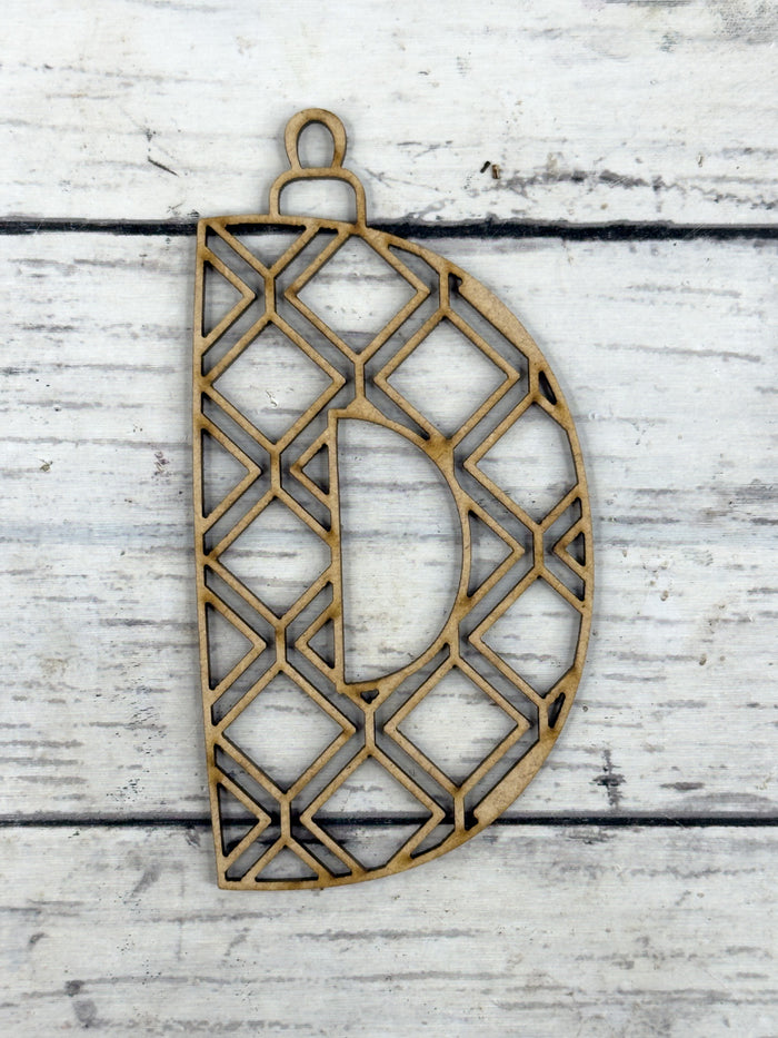 Hollow Letter D Ornament DIY