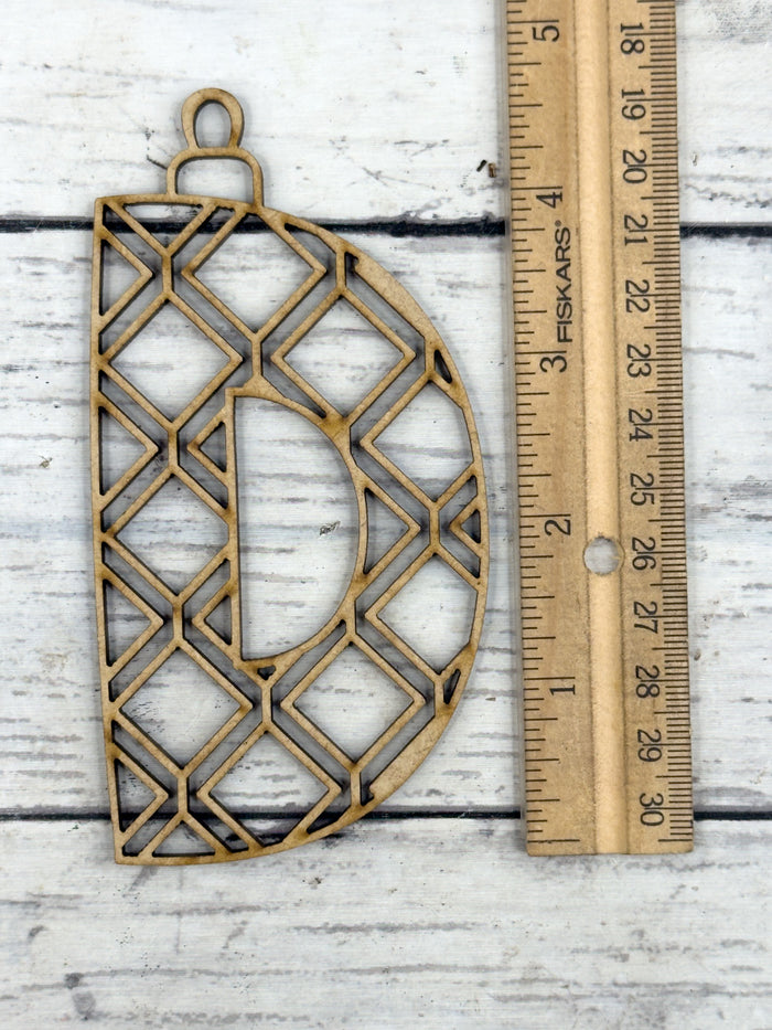 Hollow Letter D Ornament DIY