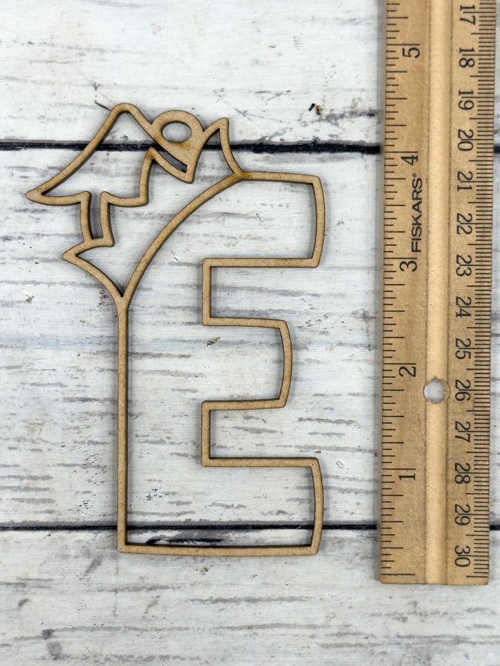 Hollow Letter E Ornament DIY