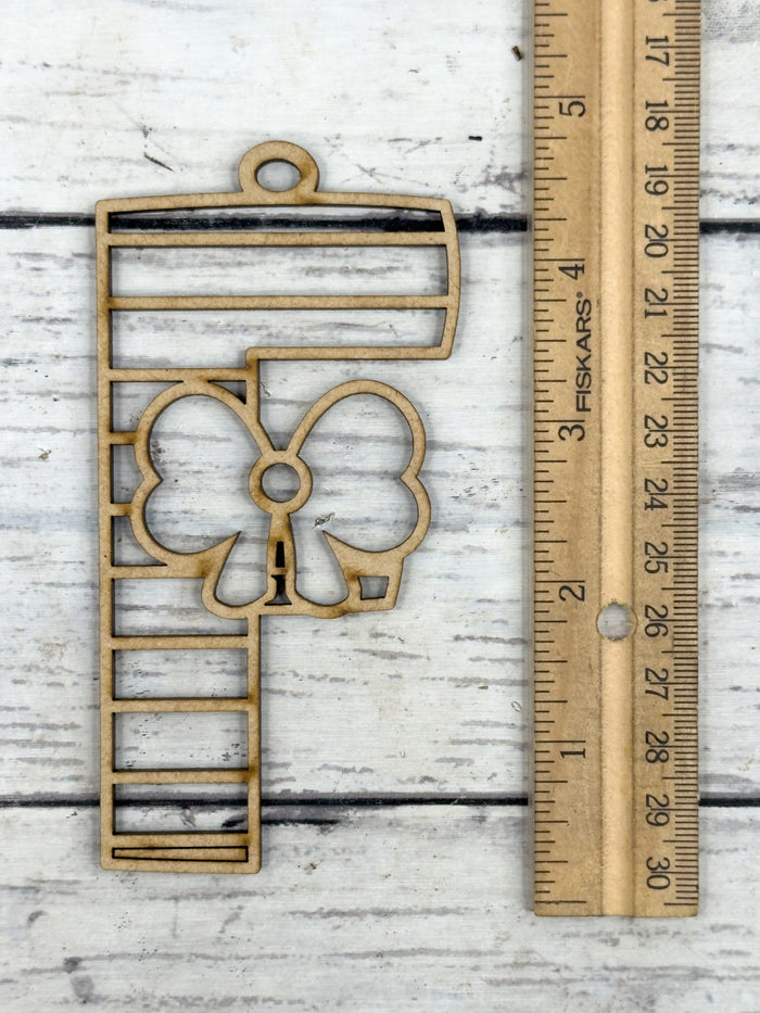 Hollow Letter F Ornament DIY