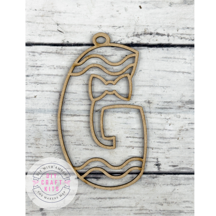 Hollow Letter G Ornament DIY