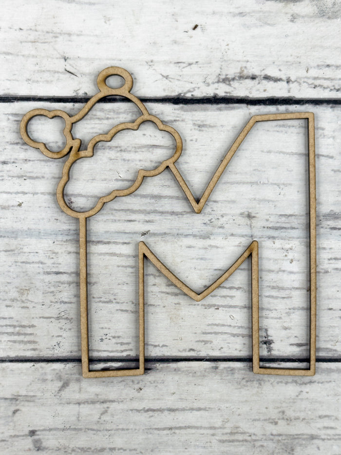 Hollow Letter M Ornament DIY