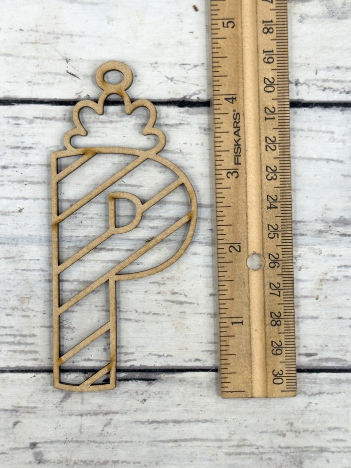 Hollow Letter P Ornament DIY