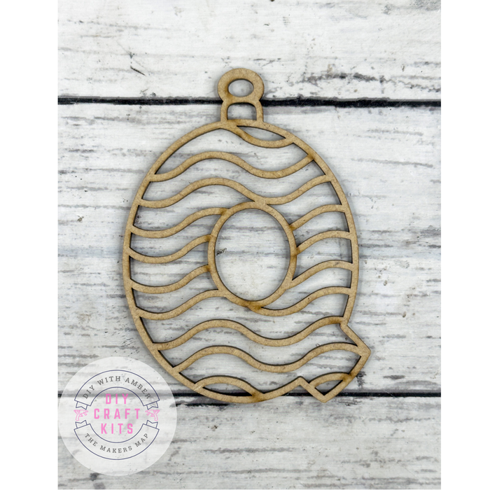 Hollow Letter Q Ornament DIY