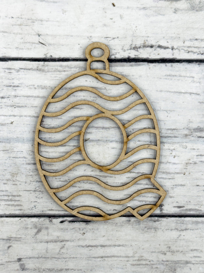Hollow Letter Q Ornament DIY
