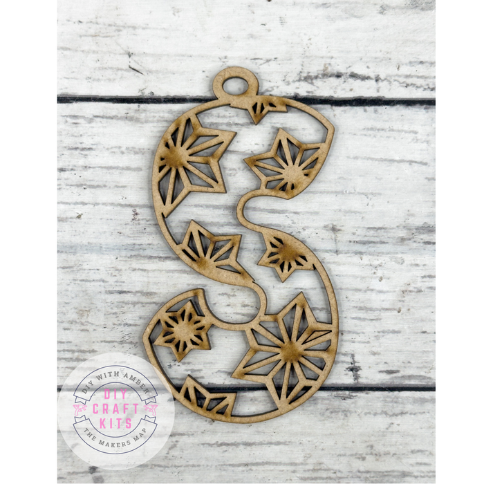 Hollow Letter S Ornament DIY