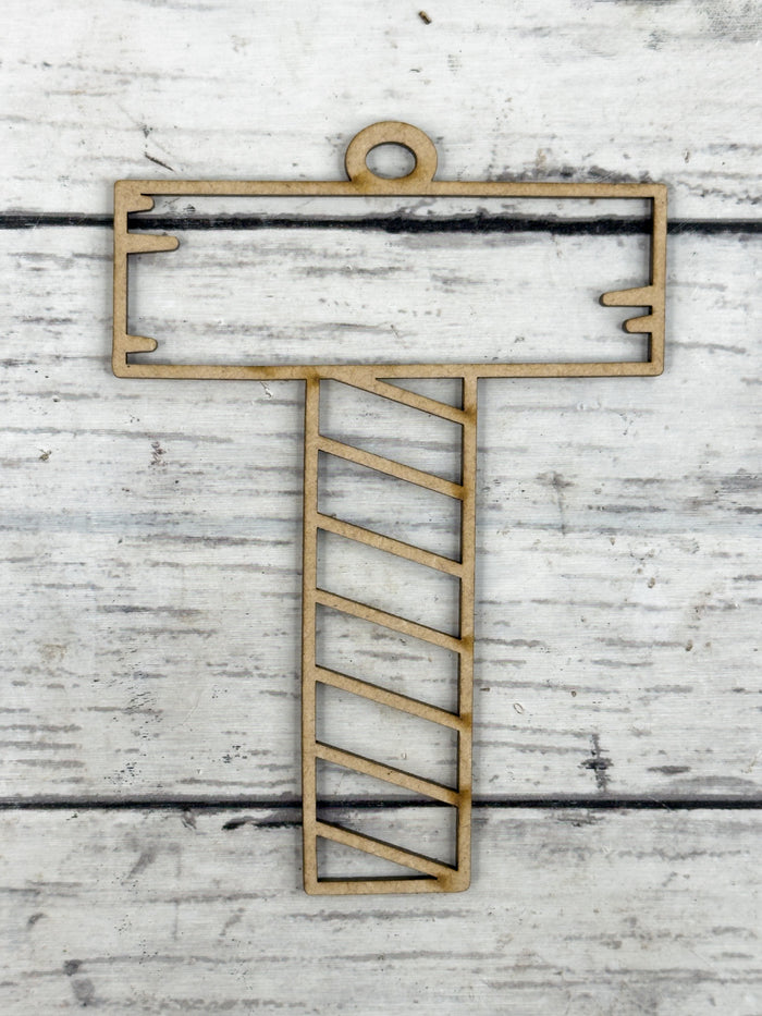 Hollow Letter T Ornament DIY