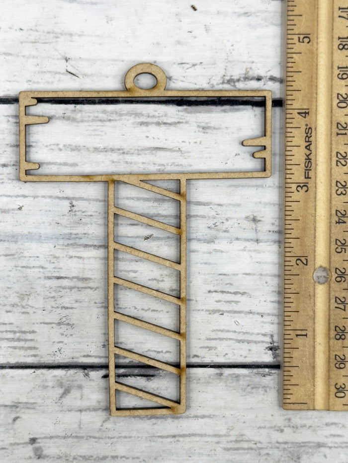 Hollow Letter T Ornament DIY