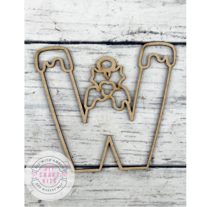 Hollow Letter W Ornament DIY