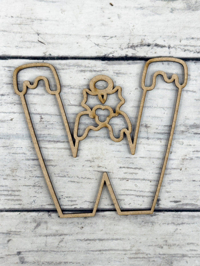 Hollow Letter W Ornament DIY