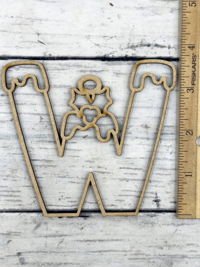 Hollow Letter W Ornament DIY