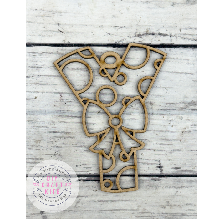 Hollow Letter Y Ornament DIY