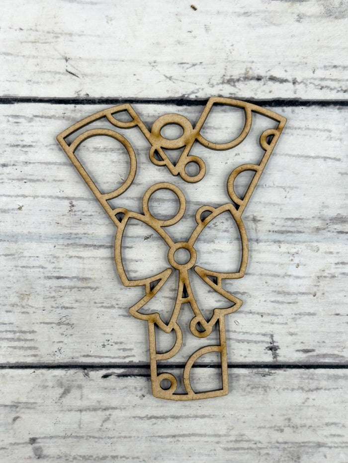 Hollow Letter Y Ornament DIY