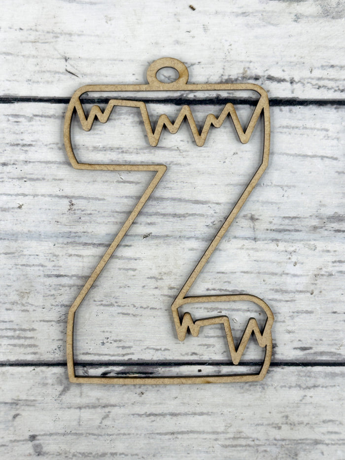 Hollow Letter Z Ornament DIY