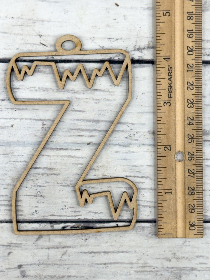 Hollow Letter Z Ornament DIY