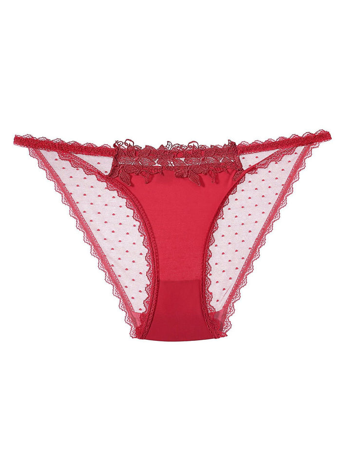 Hollow Out Mesh Dots Panties