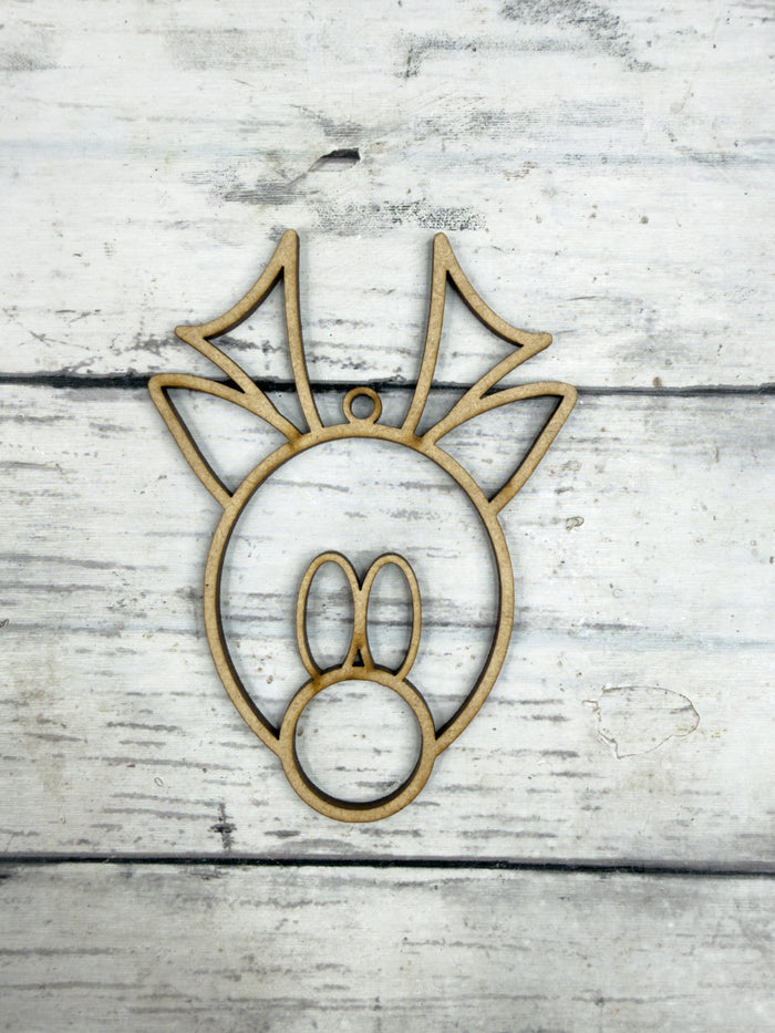 Hollow Reindeer Head Ornament DIY
