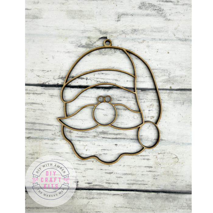 Hollow Santa Head Ornament DIY