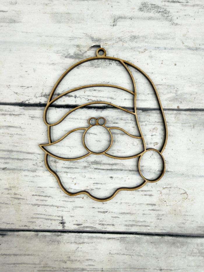 Hollow Santa Head Ornament DIY