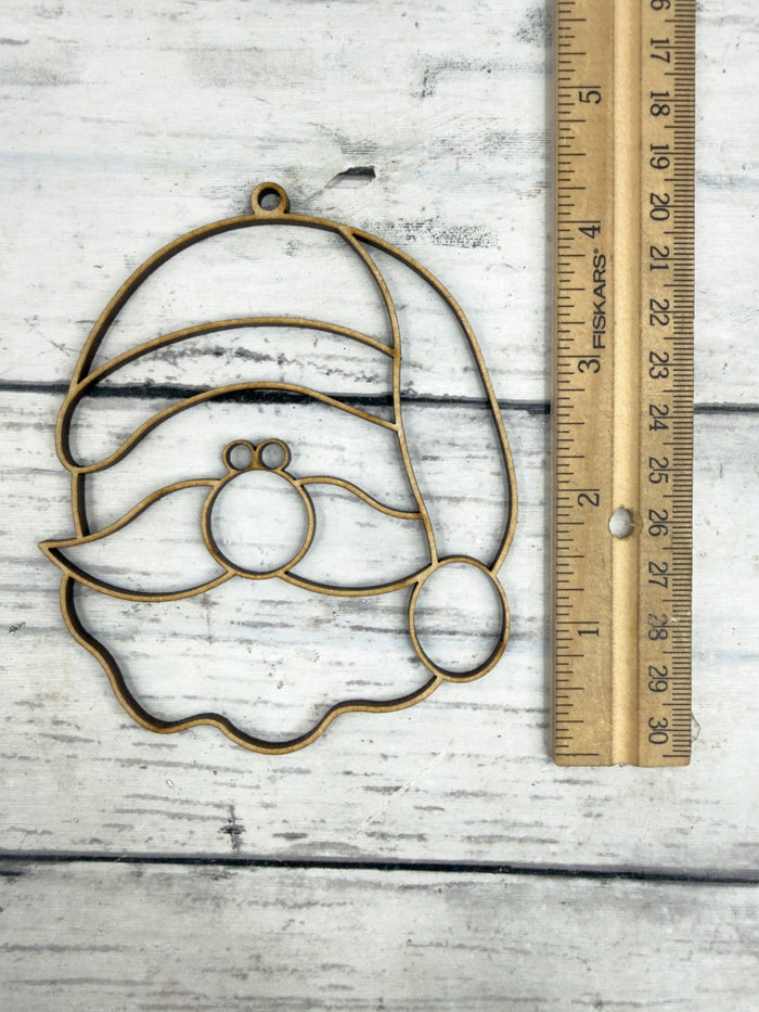 Hollow Santa Head Ornament DIY