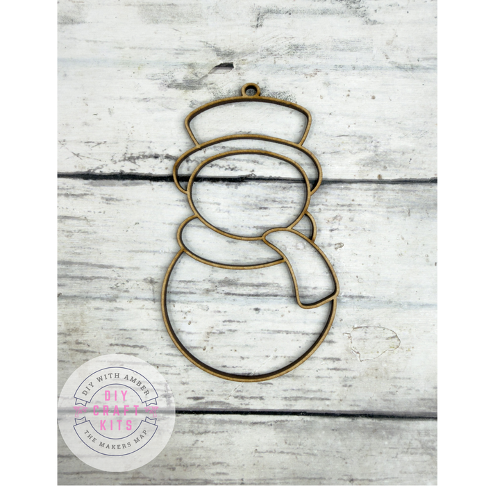 Hollow Snowman Ornament DIY