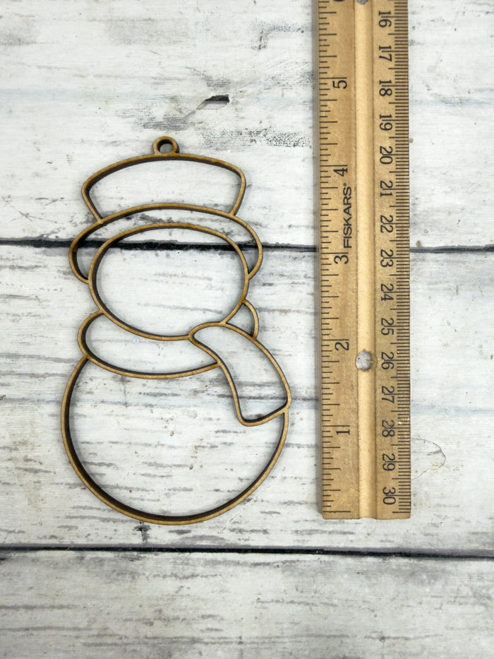 Hollow Snowman Ornament DIY