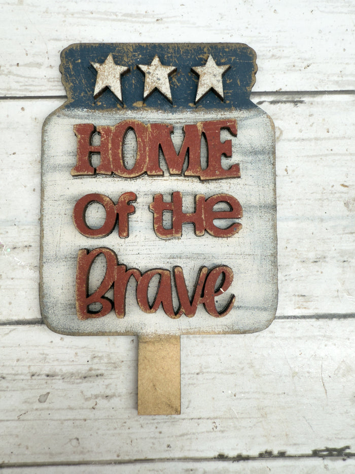 Home of the Brave Insert for Spindle Base