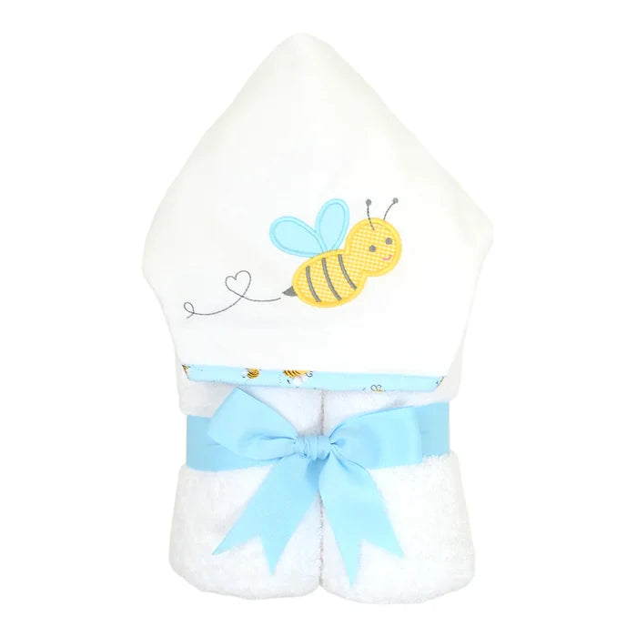 Hooded Towel - Blue Bumble Bee