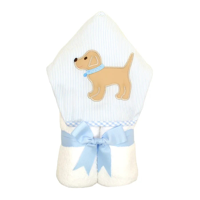 Hooded Towel - Blue Lab Puppy