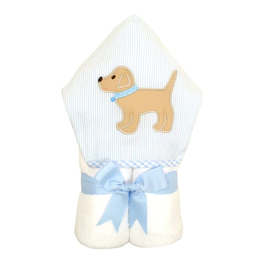 Hooded Towel - Blue Lab Puppy
