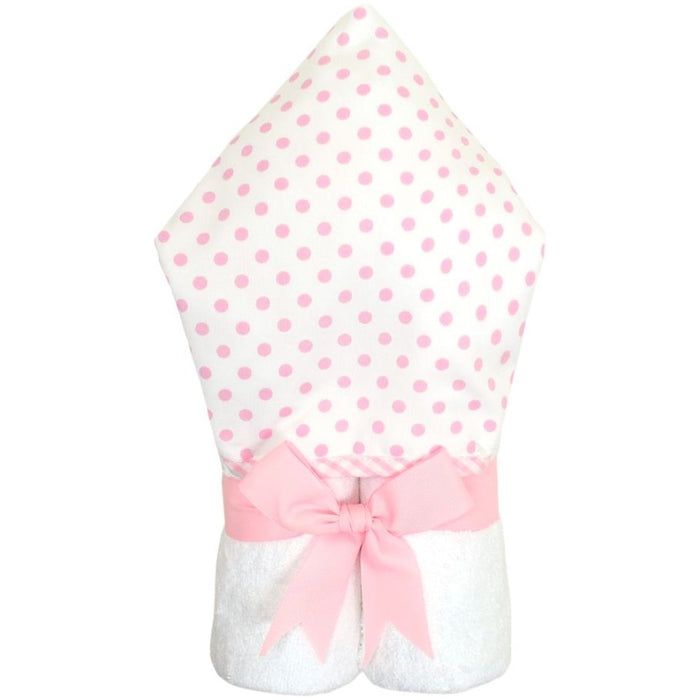 Hooded Towel - Pink Dot Fabric