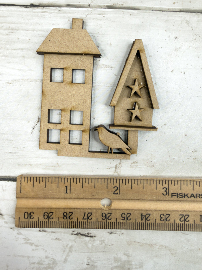 House and Tree Cloche Cake Display Add on Insert Kit