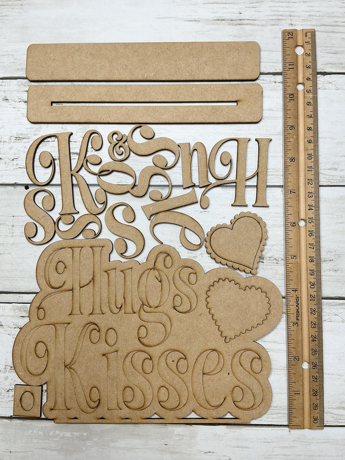 Hugs and Kisses Shelf Sitter DIY Craft Kit
