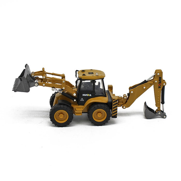 Huina 1:50 Alloy backhoe loader White background