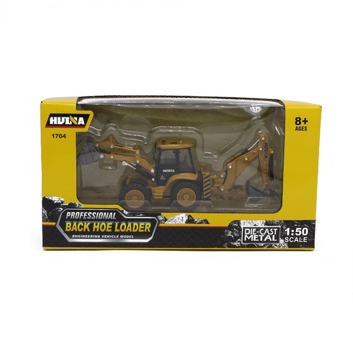 Huina 1:50 Alloy backhoe loader in box