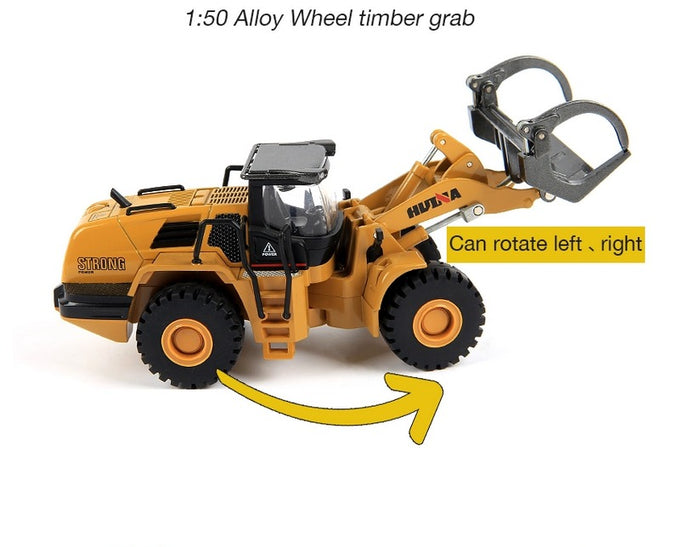 Huina 1713 Alloy Diecast Timber Loader Turning