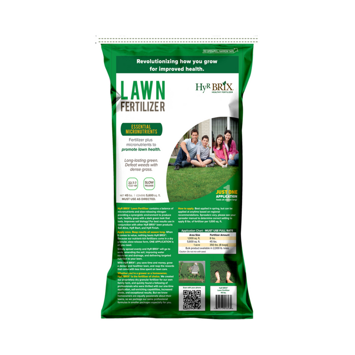 HyR Brix Lawn Fertilizer 22-7-7 - Pittsboro Feed