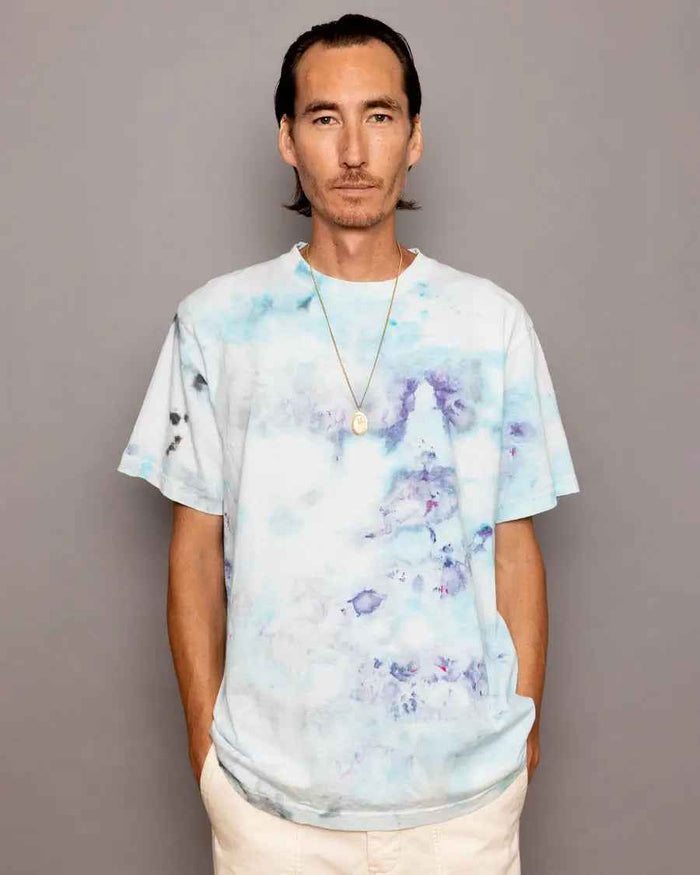 Ice-Dyed 90s Tee – Water