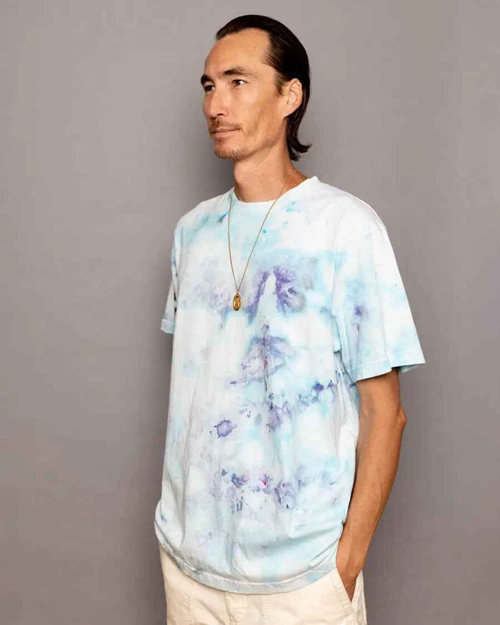 Ice-Dyed 90s Tee – Water