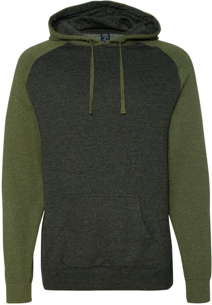 Independent Trading Co. Raglan Hooded Sweatshirt