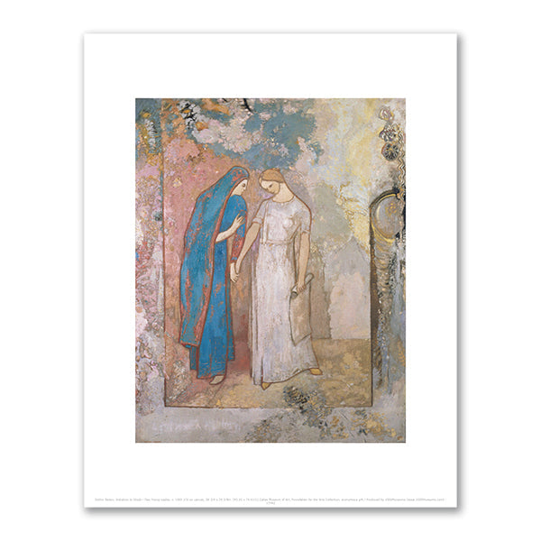 Odilon Redon, Initiation to Studyâ€”Two Young Ladies, c. 1905, Dallas Museum of Art. Fine Art Prints in various sizes by Museums.Co
