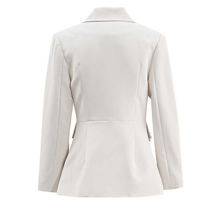 Back view of ivory flower detail pantsuit for women from SD Dresscode & Fashiontrends