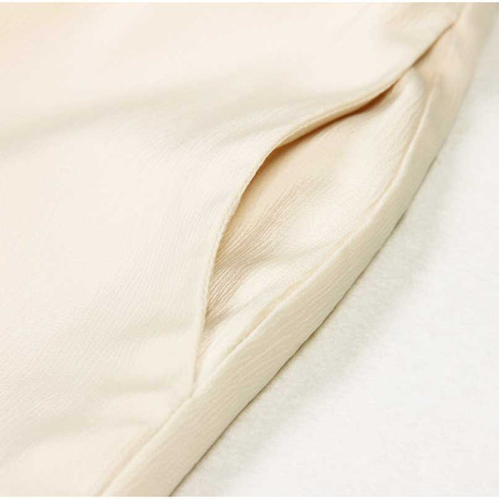 Ivory Women's Pantsuit with Belt | Elegant V-Neck Office Suit