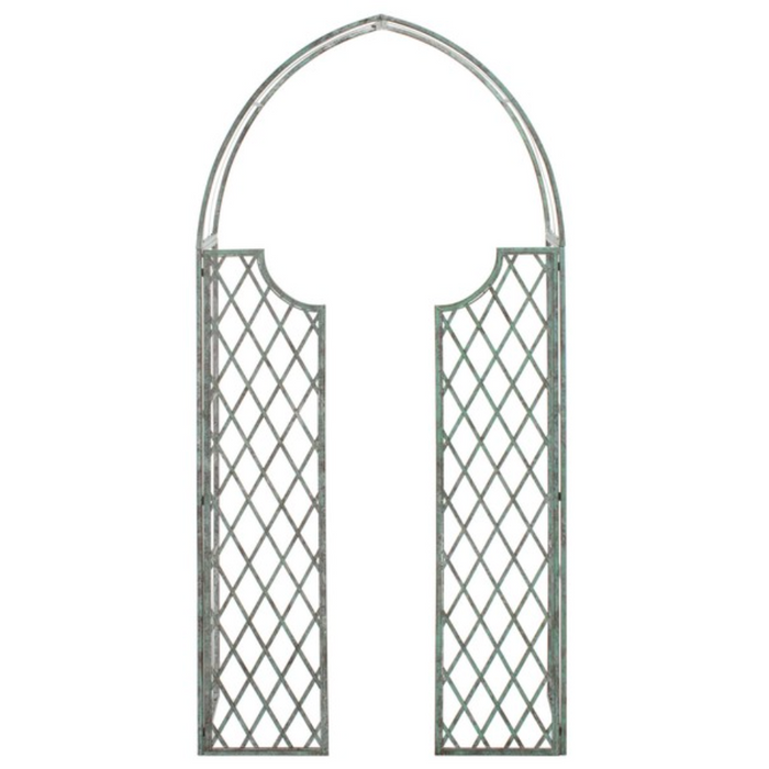 Jaida Iron Arbor in Antique Blue Green