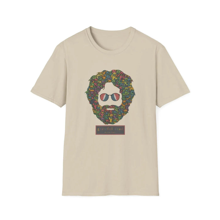 Jerry Garcia Dancing Bears Face - Vineyard Collection T-Shirt