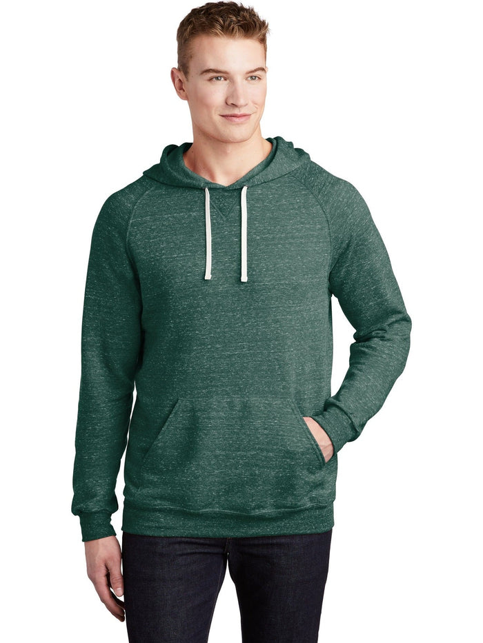 no-logo Jerzees Snow Heather French Terry Raglan Hoodie-Regular-Jerzees-Thread Logic